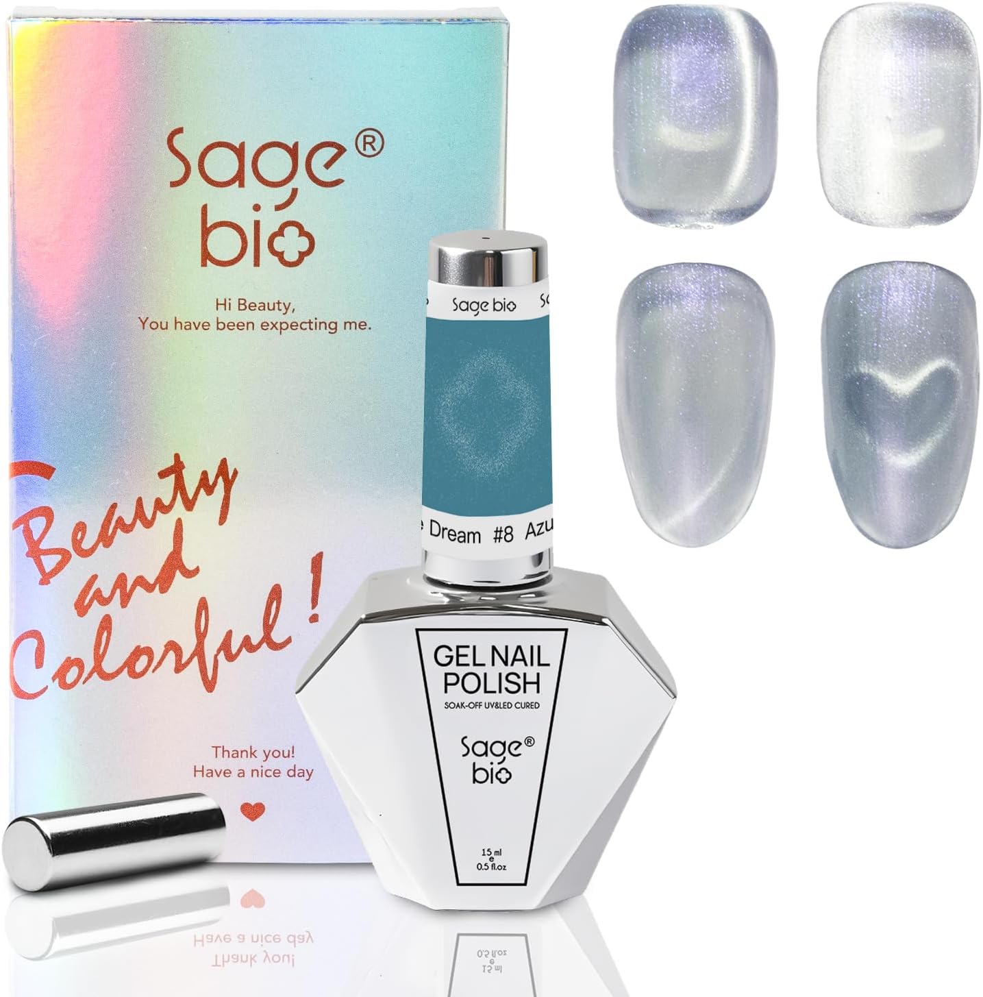 SAGEBIO Cat Eye Gel Nail Polishes