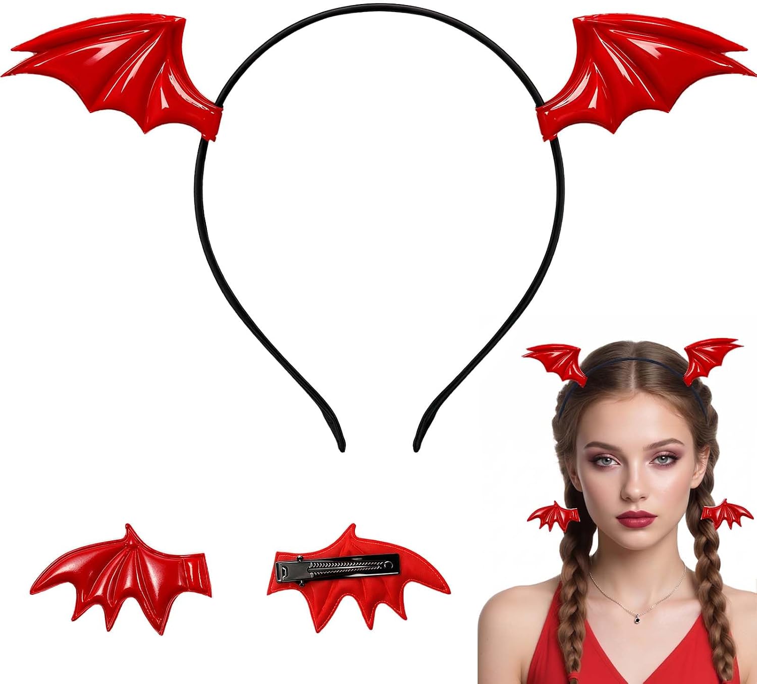 Eboozone Halloween Dragon Wings Headbands