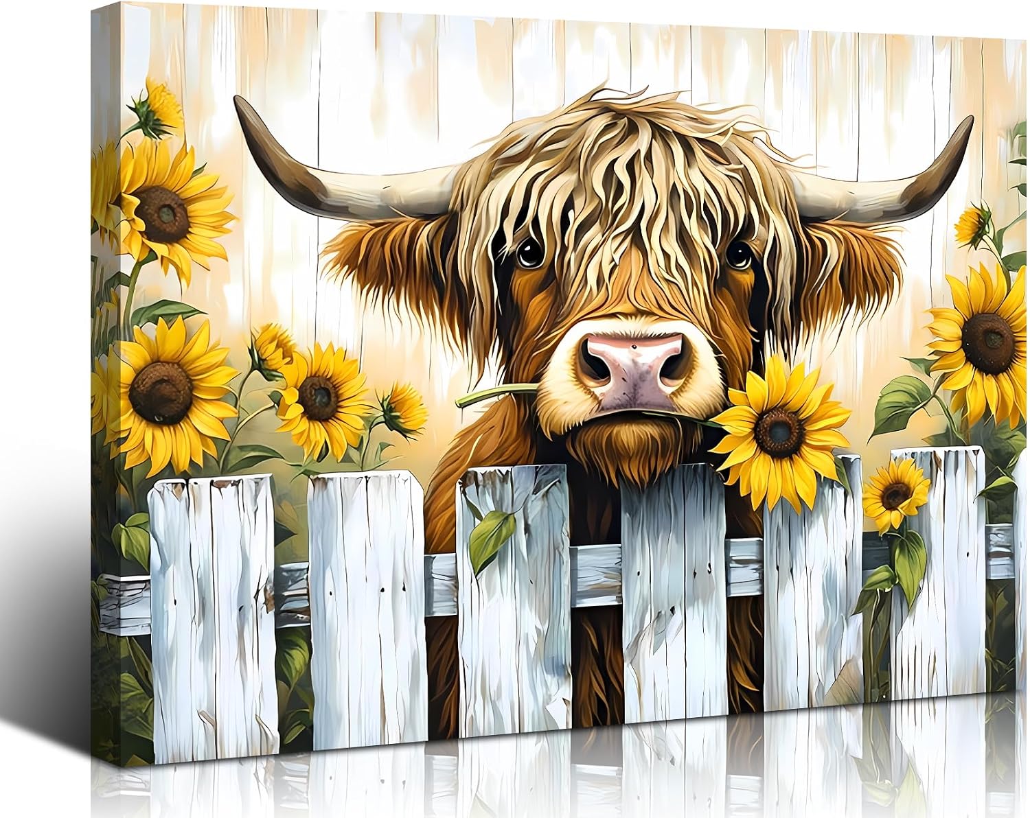 Highland Cow Canvas Wall Arts