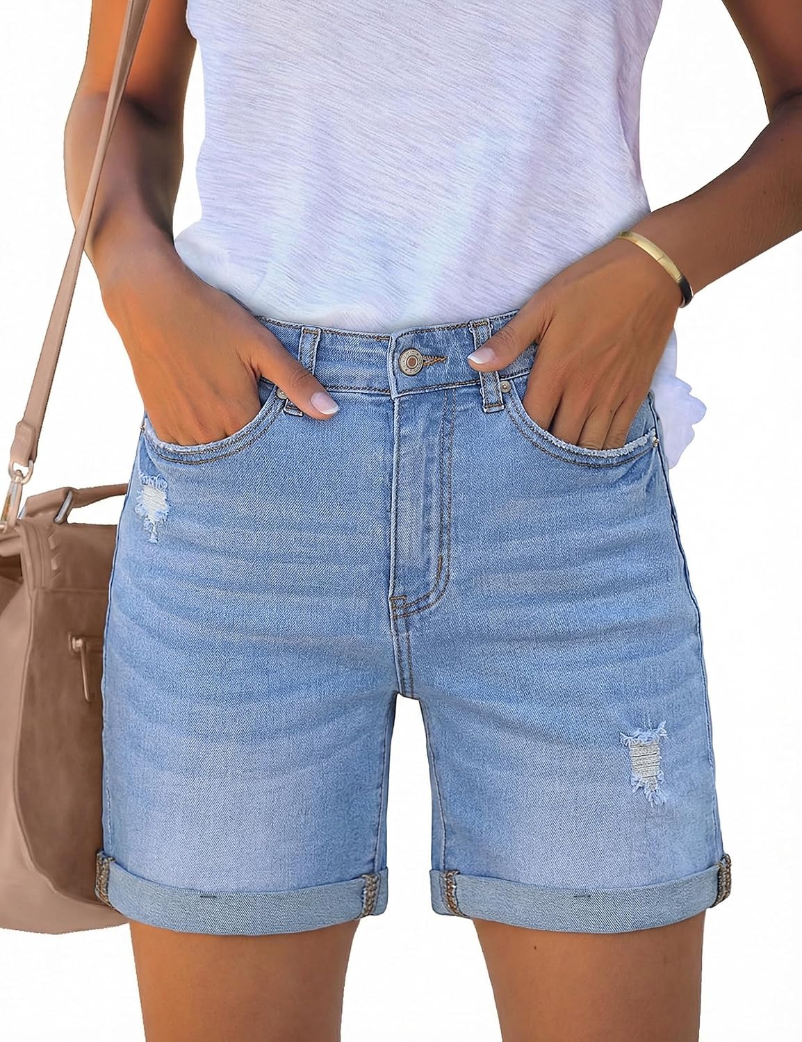 luvamia High Waisted Jean Shorts