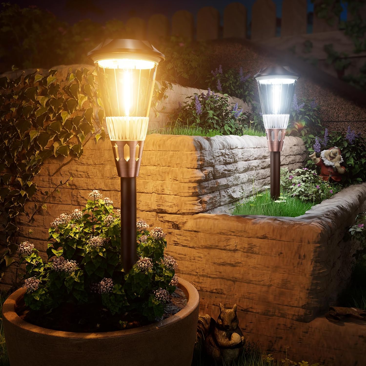 BITPOTT Solar Pathway Lights