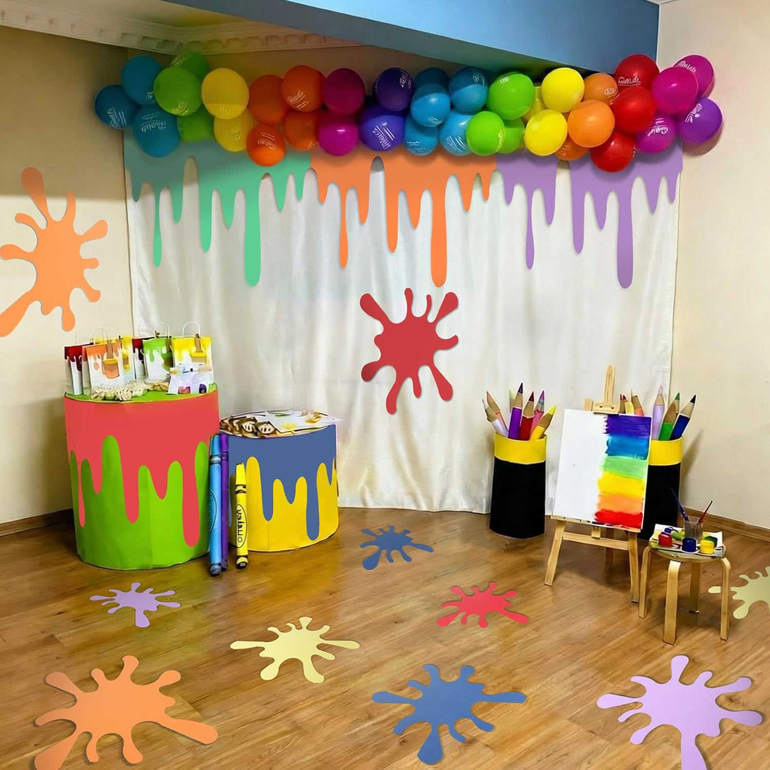 Frienda Art Paint Party Decorations