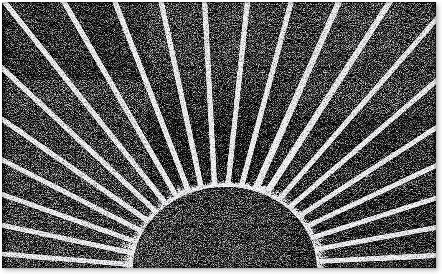 Black and White Door Mat, Black and White Outdoor Door Mat Doormat, Black Welcome Mat, Black Door Mats Doormat Outdoor Indoor Entrance, Indoor Door Mats for Entryway, 17x30