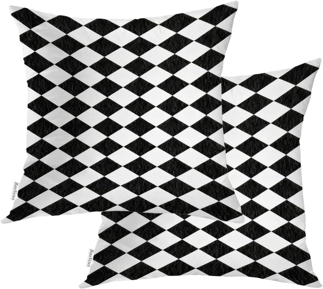 Diamond Harlequin Throw Pillow Covers