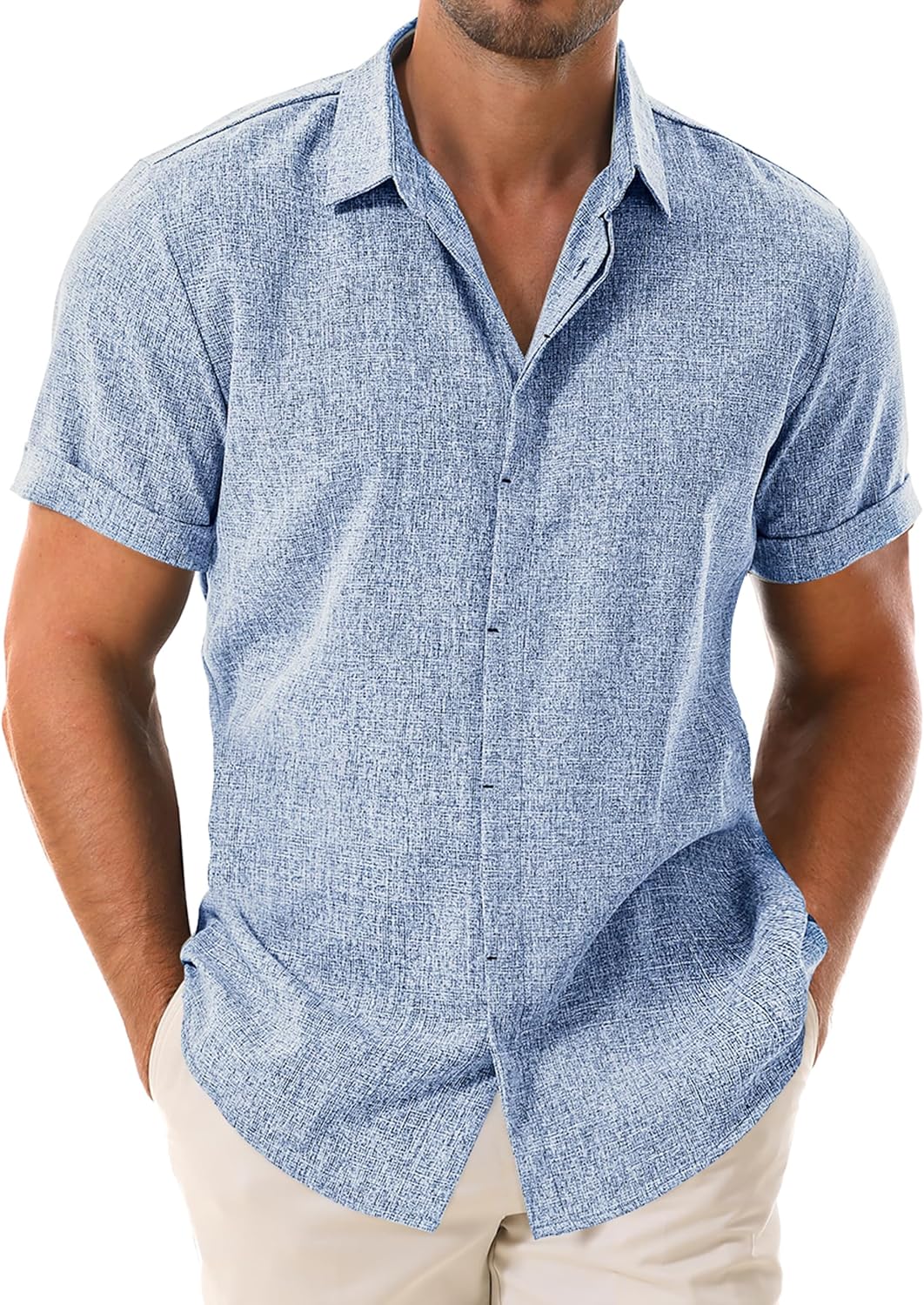Men's Linen Short Sleeve Shirts