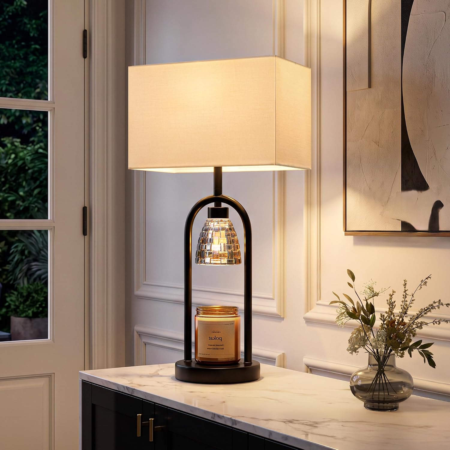 PoKat Table Lamps with Candle Warmers