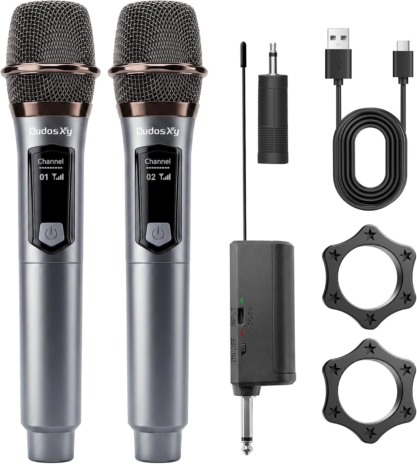 QudosXy Wireless Karaoke Microphones