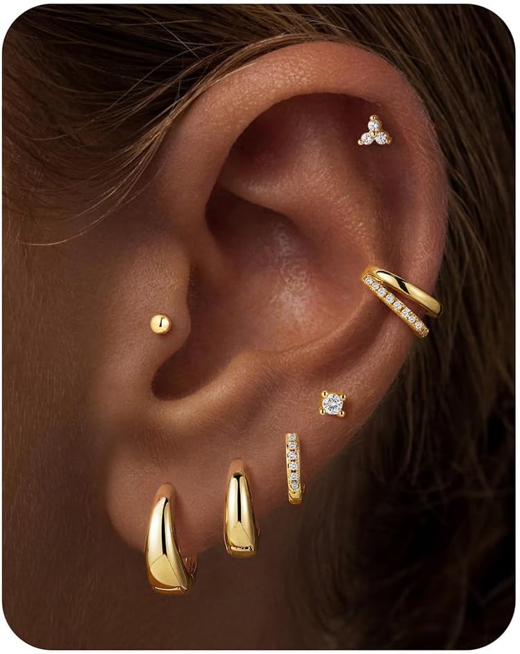 Gold Plated Hoop Earrings