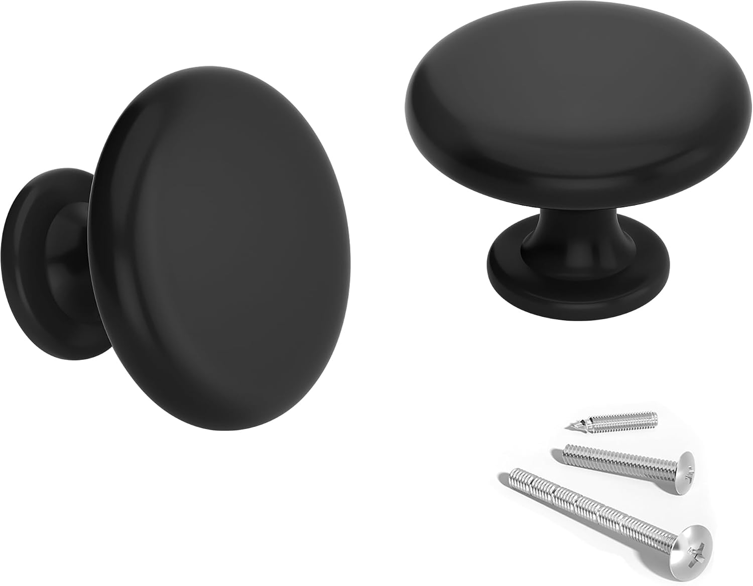 Matte Black Cabinet Knobs
