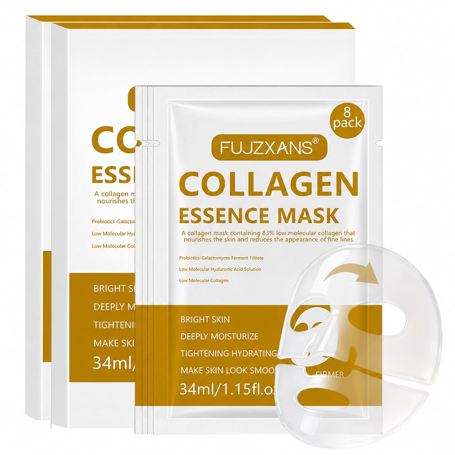 FUJZXANS Bio-Collagen Face Masks