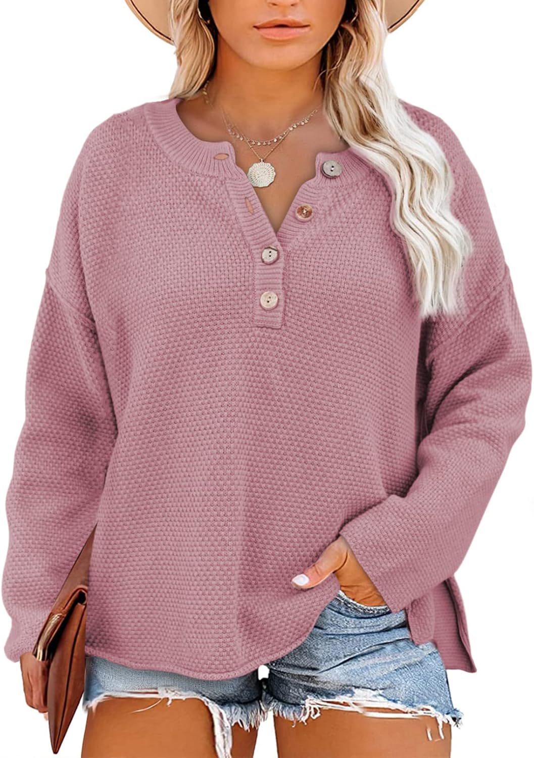 Eytino Waffle Knit Sweaters