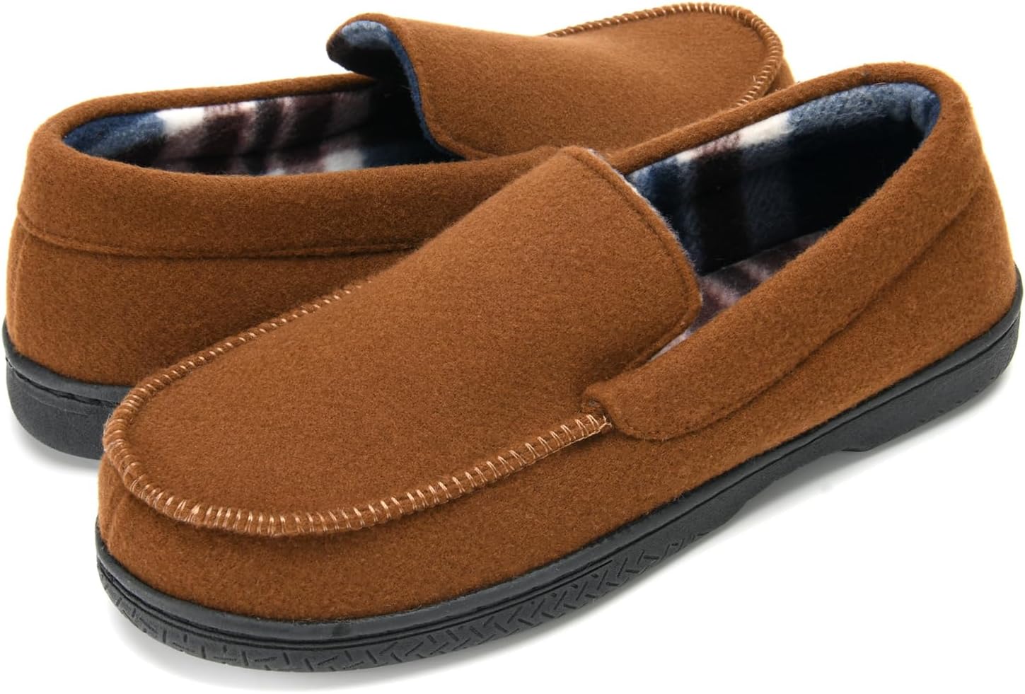 DL Memory Foam Moccasin Slippers