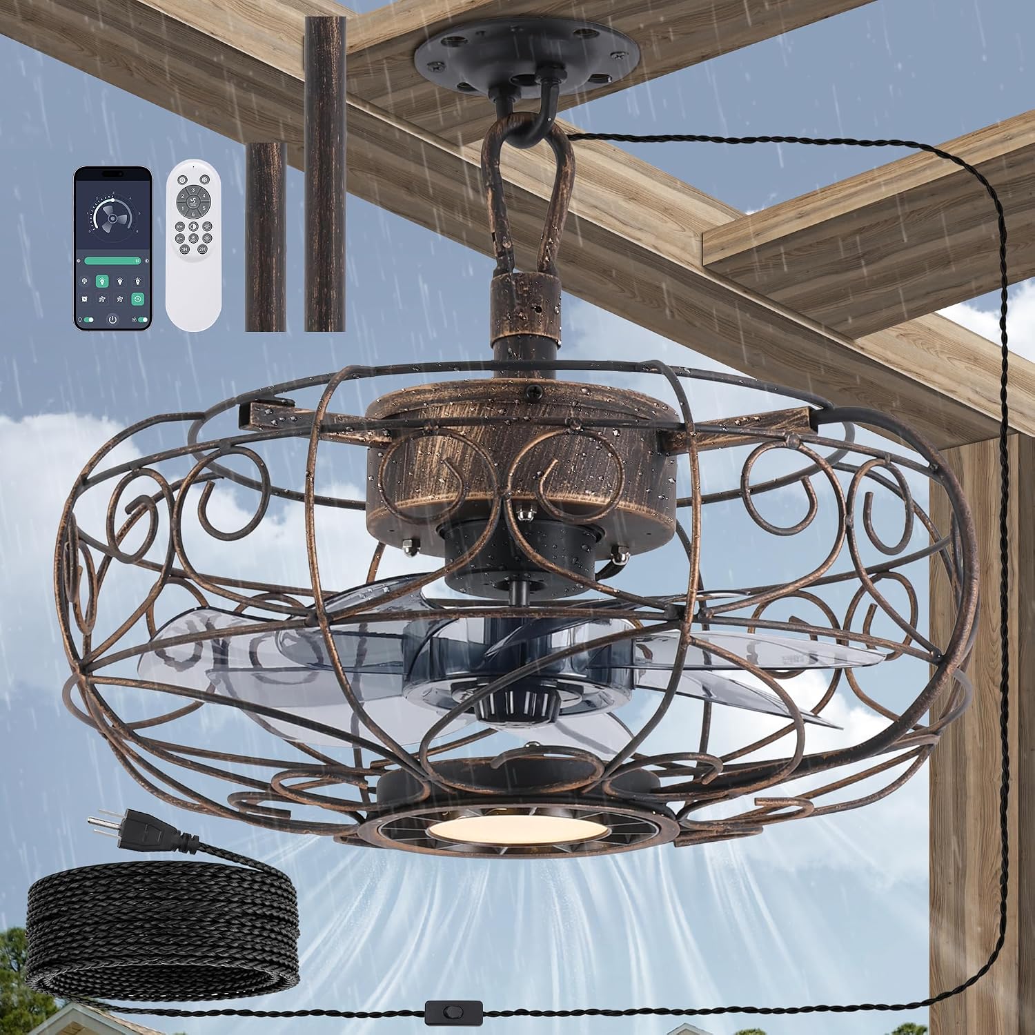 Kuailkag Outdoor Fans (Bronze