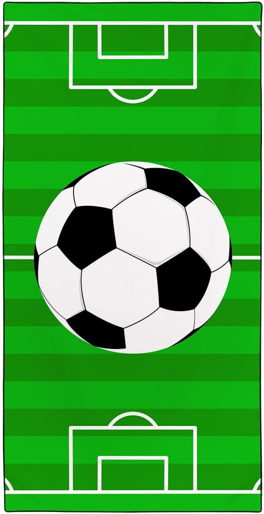 Football Field Beach Towels