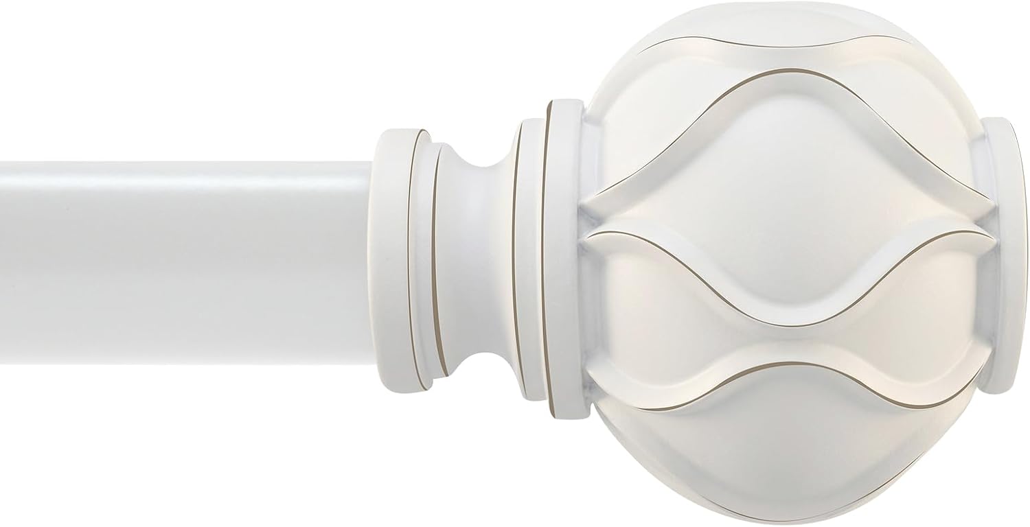 White Heavy Duty Curtain Rods