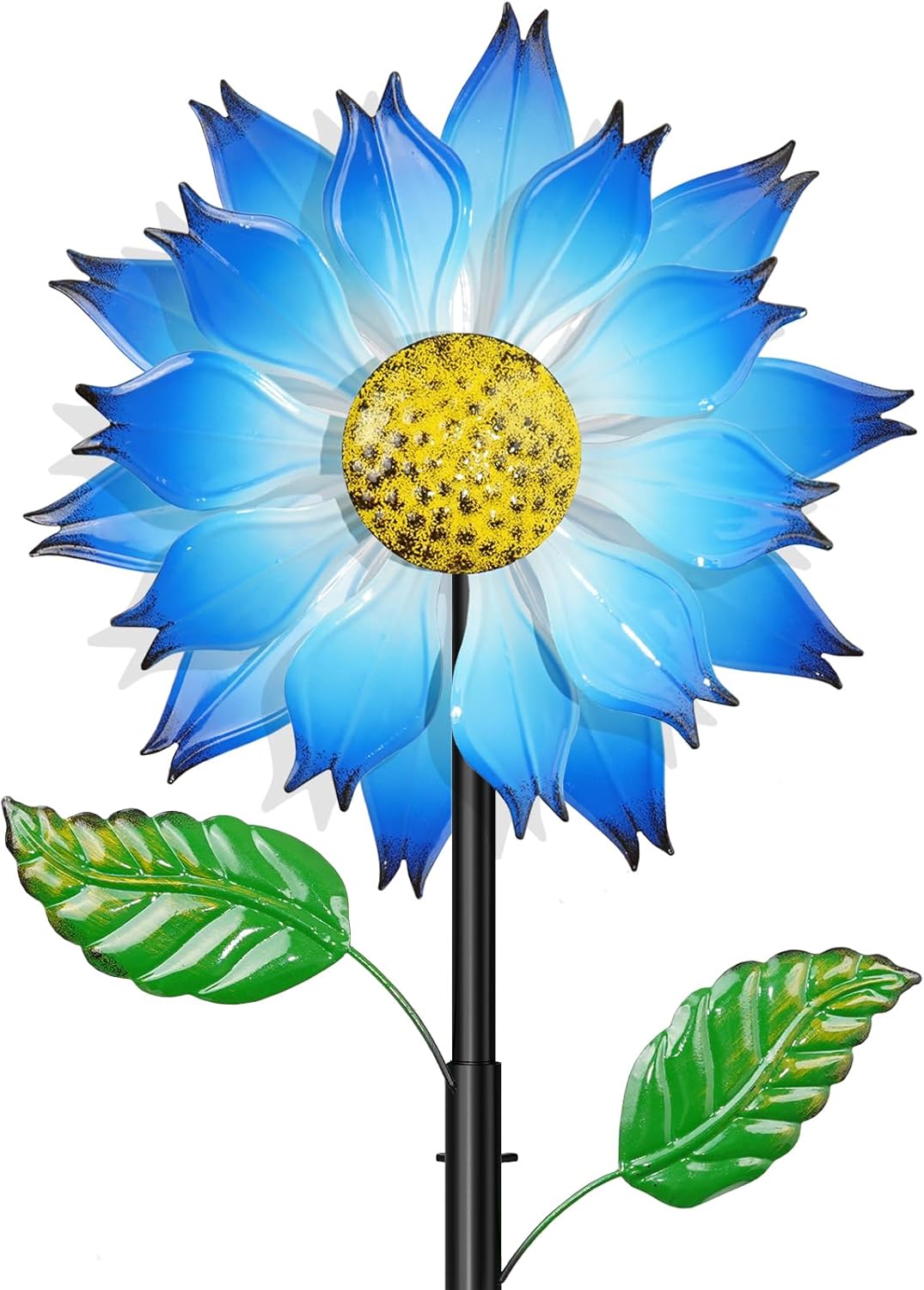 Blue Flower Metal Wind Spinners