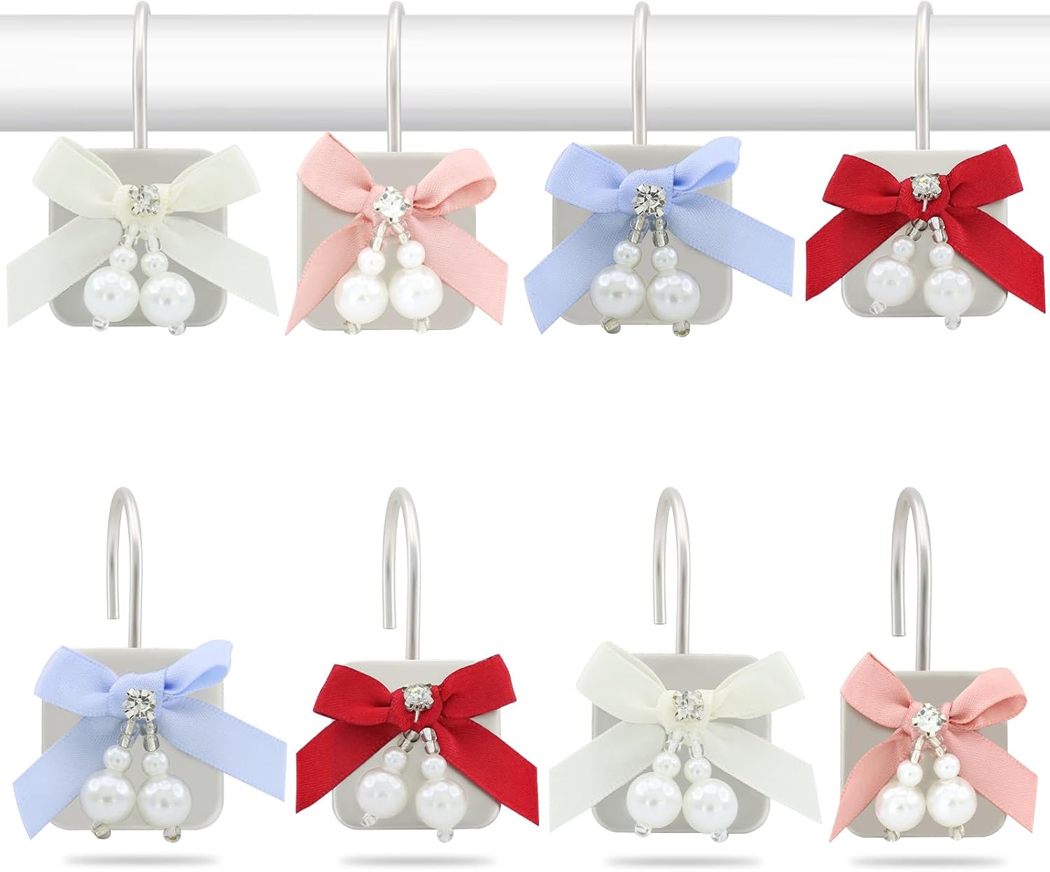 JZKaspar Decorative Shower Curtain Hooks
