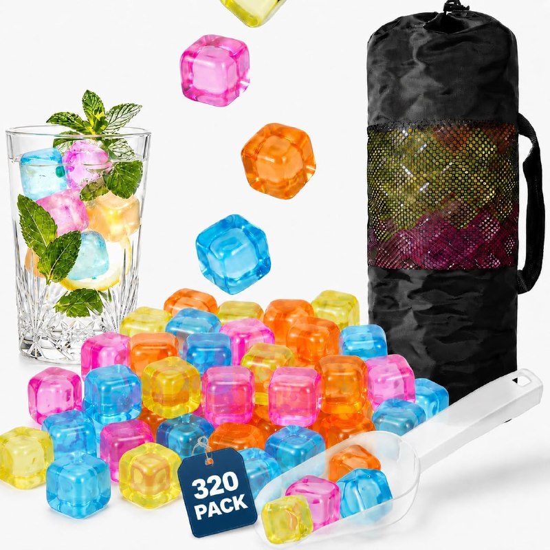 Reusable Ice Cubes with Scoop