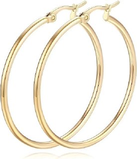 14K Gold Hoop Earrings