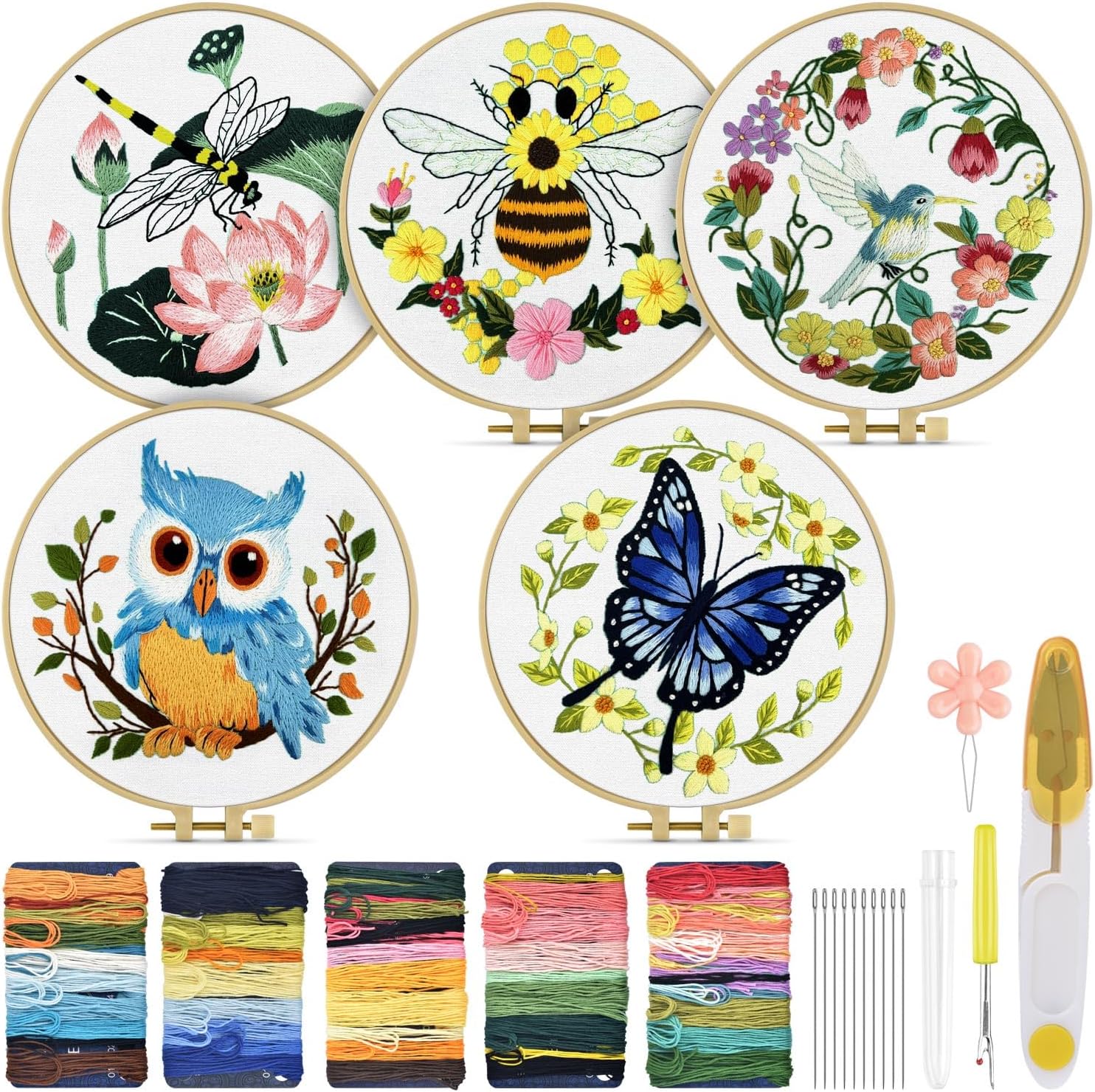 TINDTOP Embroidery Kits for Beginners