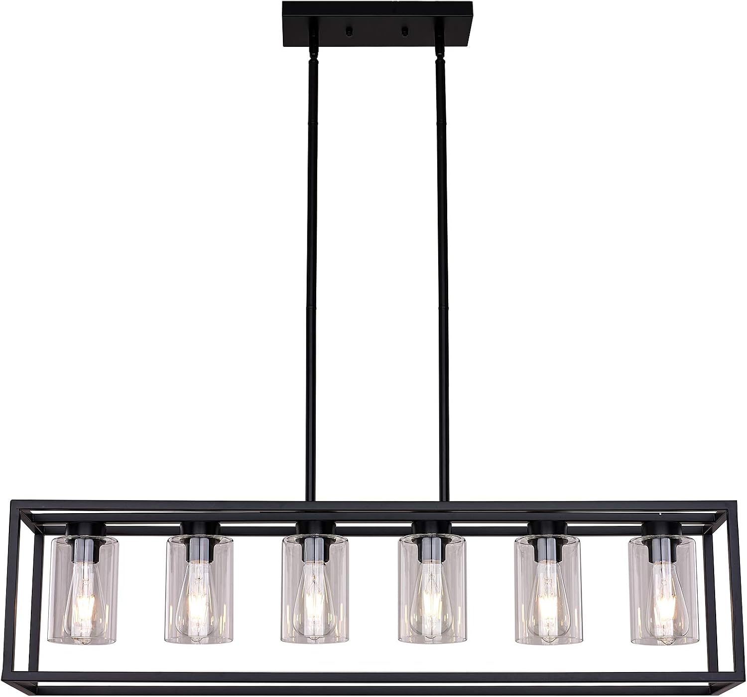 XILICON Black Farmhouse Chandeliers