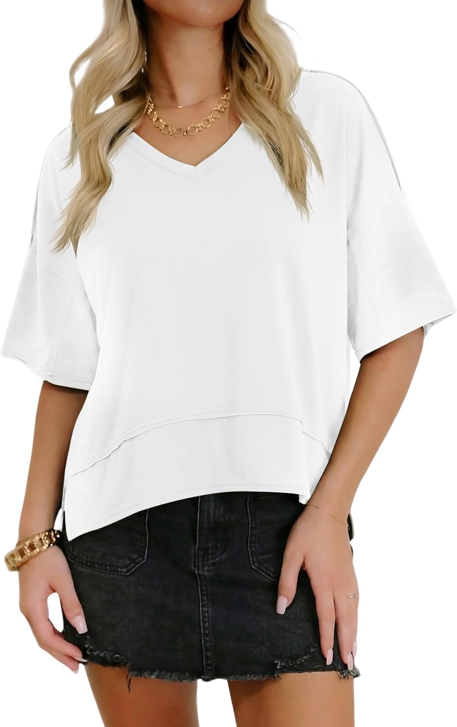 DATAMOUNT V-Neck T-Shirts