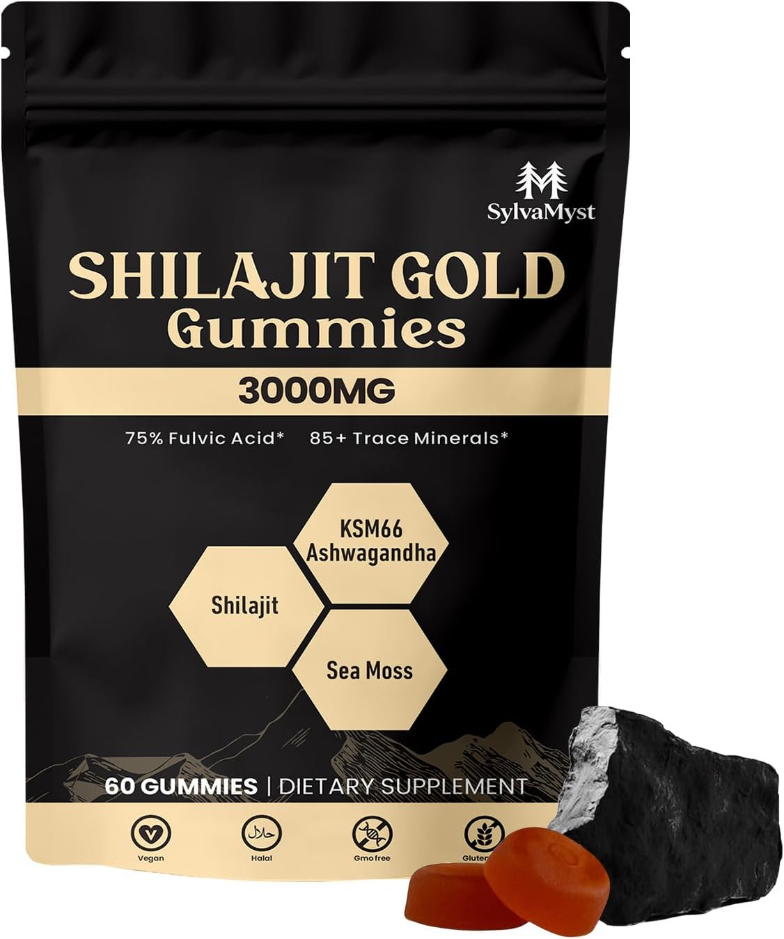 SylvaMyst Himalayan Shilajit Gummies