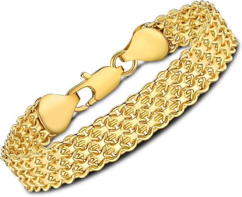 14K Gold Mesh Bracelets