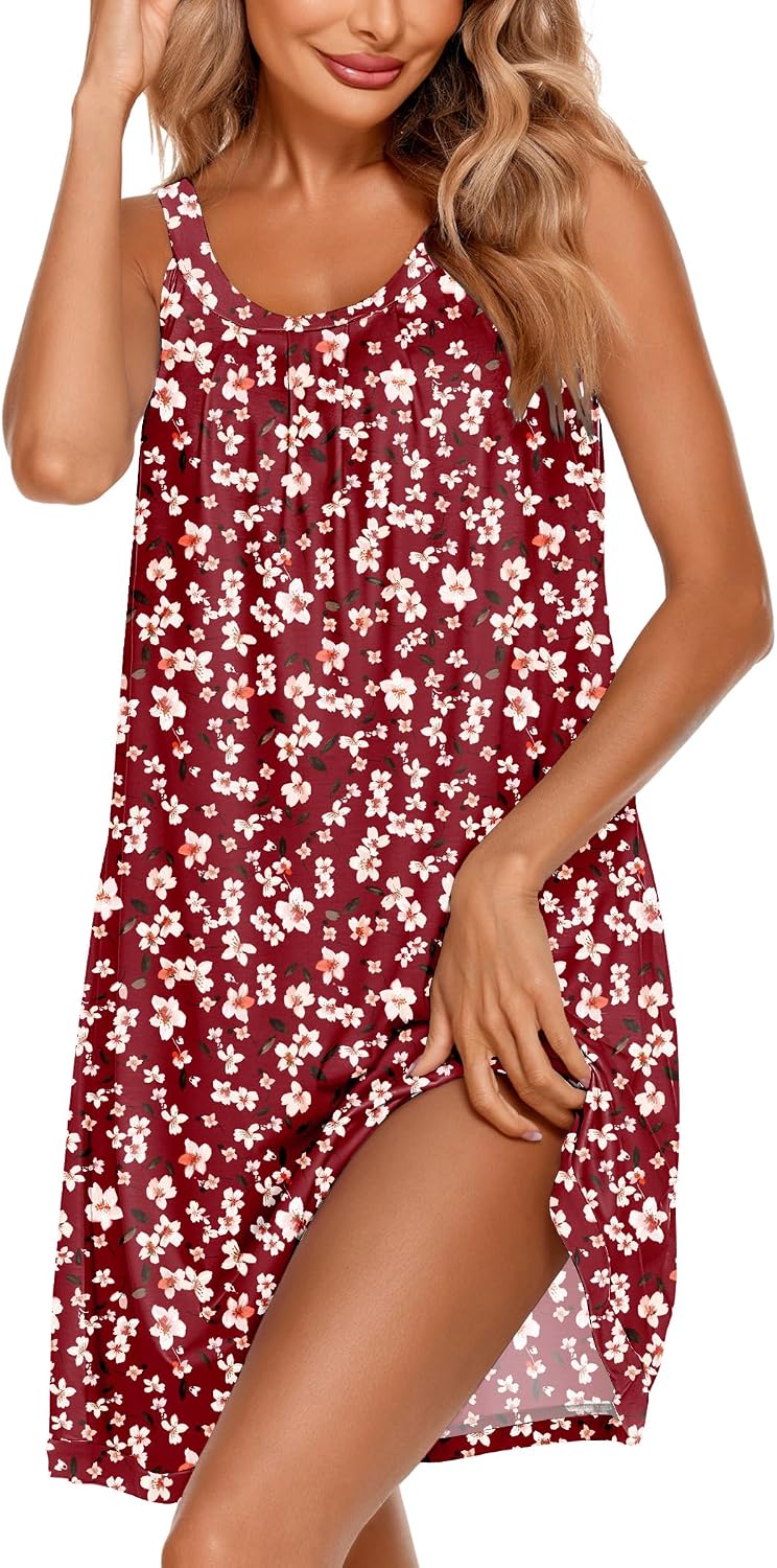 Ekouaer Sleeveless Nightgowns