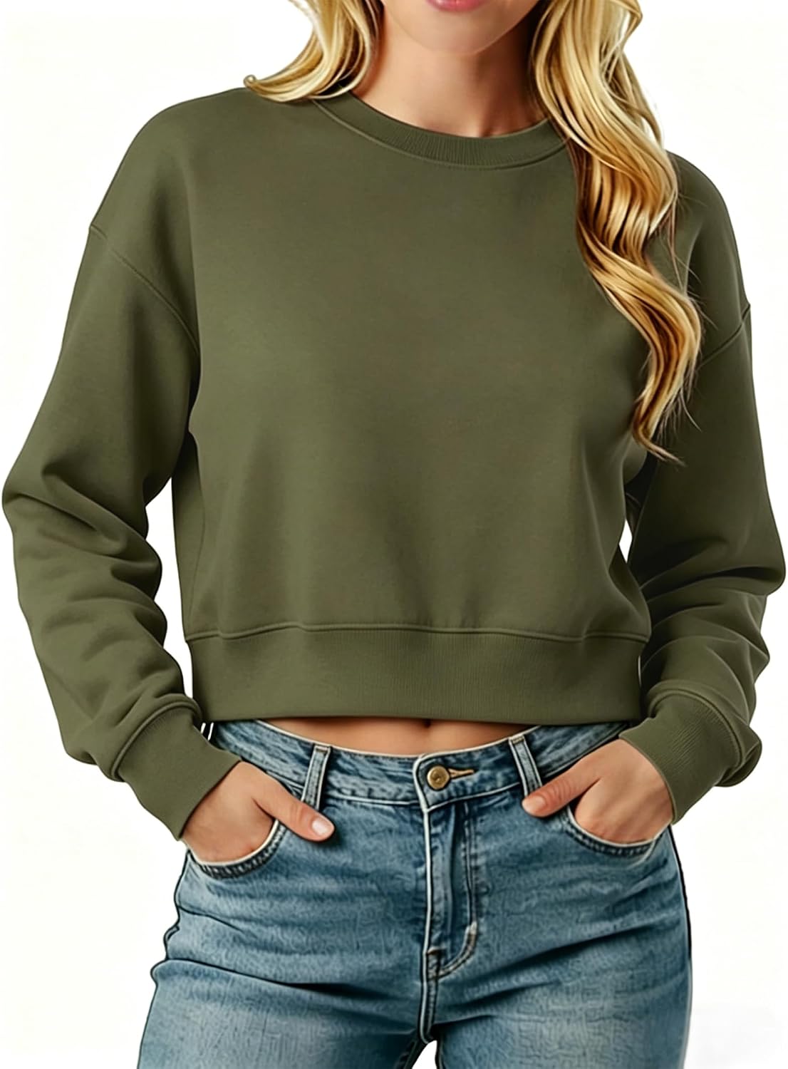 LETSEE Cropped Sweatshirts