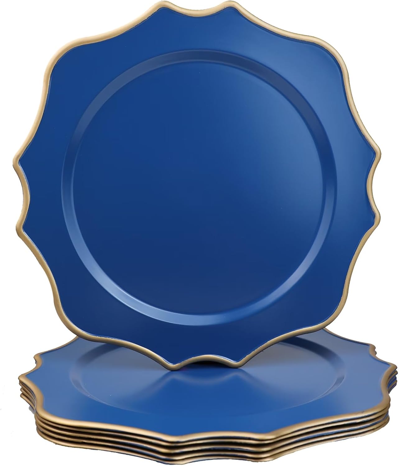 Omuriko Blue Charger Plates