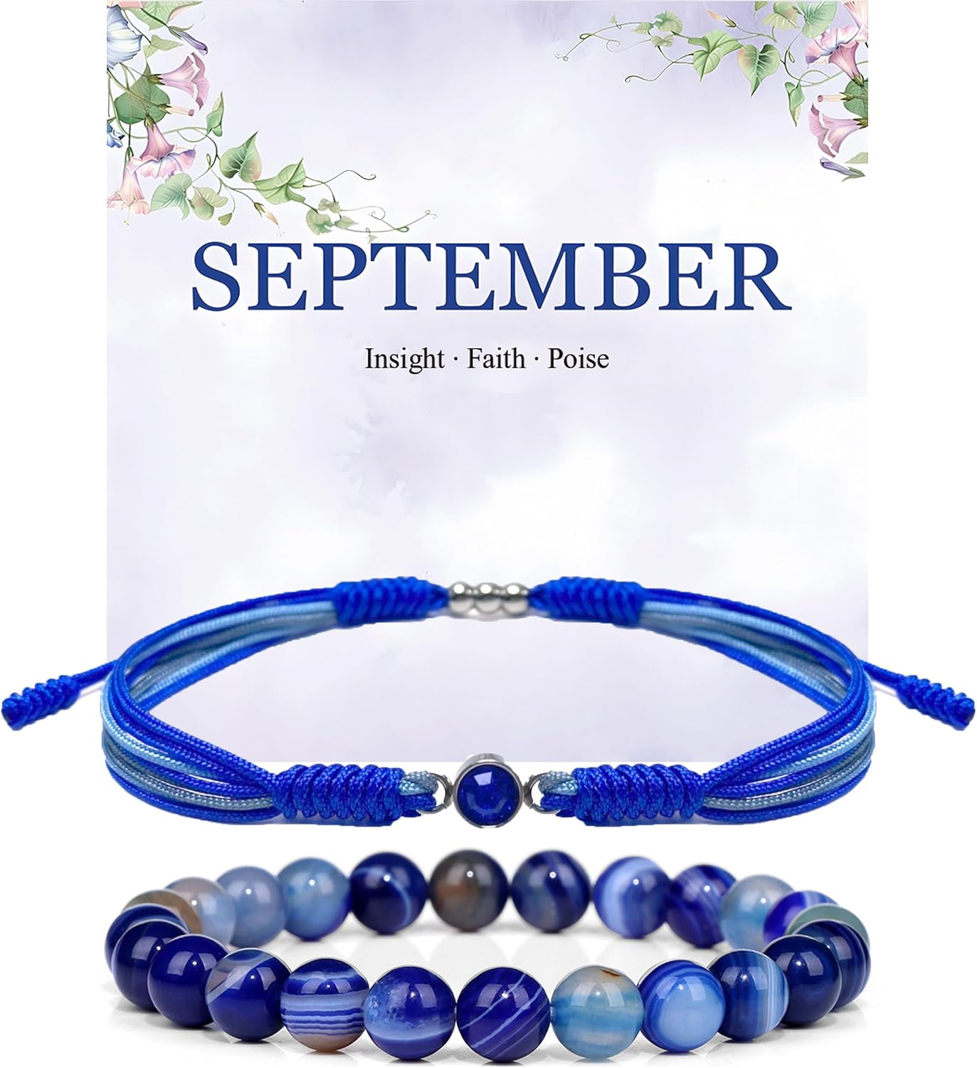Crgwxzl September Birthstone Bracelets