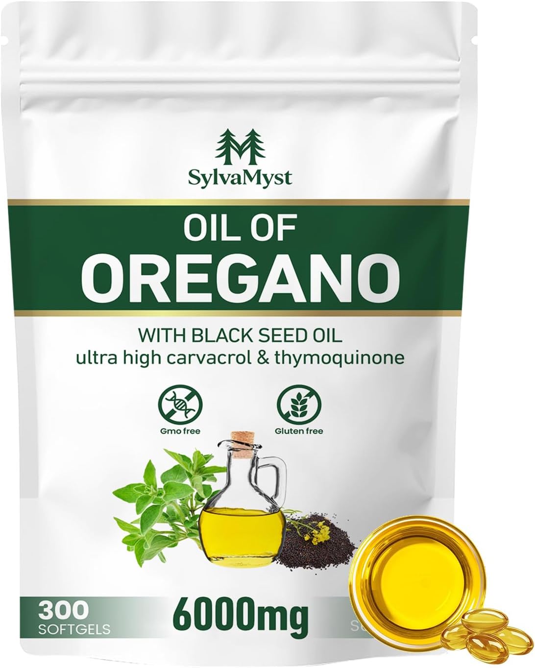 SylvaMyst Oil of Oregano Capsules