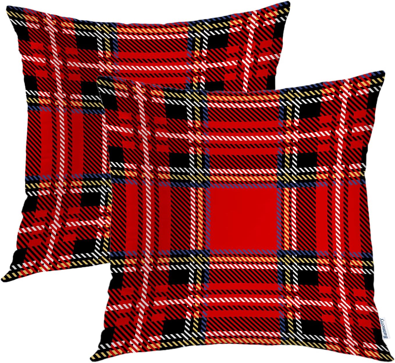 Scottish Checkered Pillow Cases