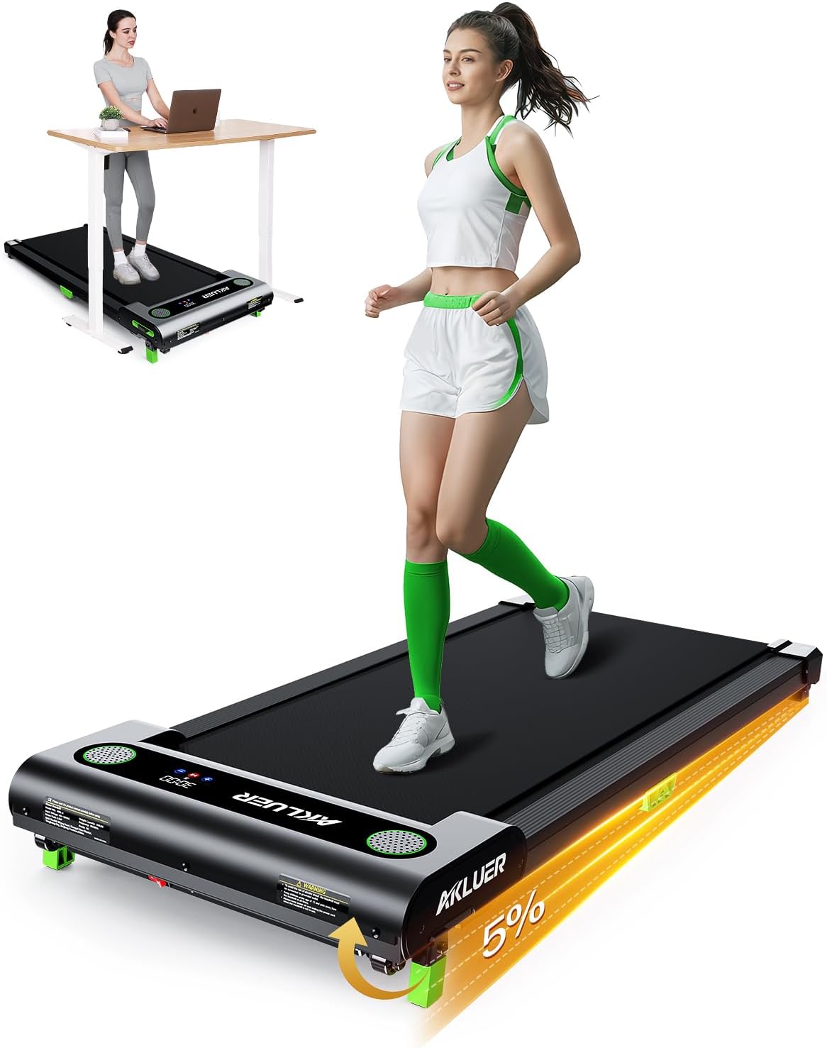 Akluer Walking Pads with Incline