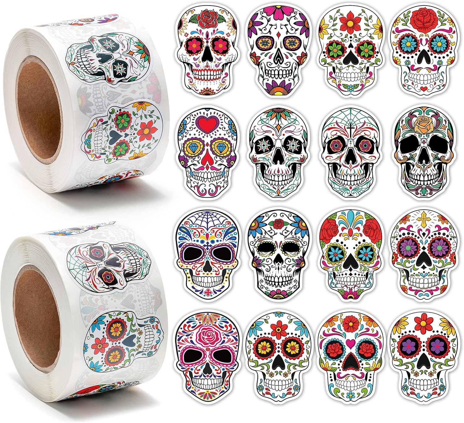H1vojoxo Sugar Skull Stickers