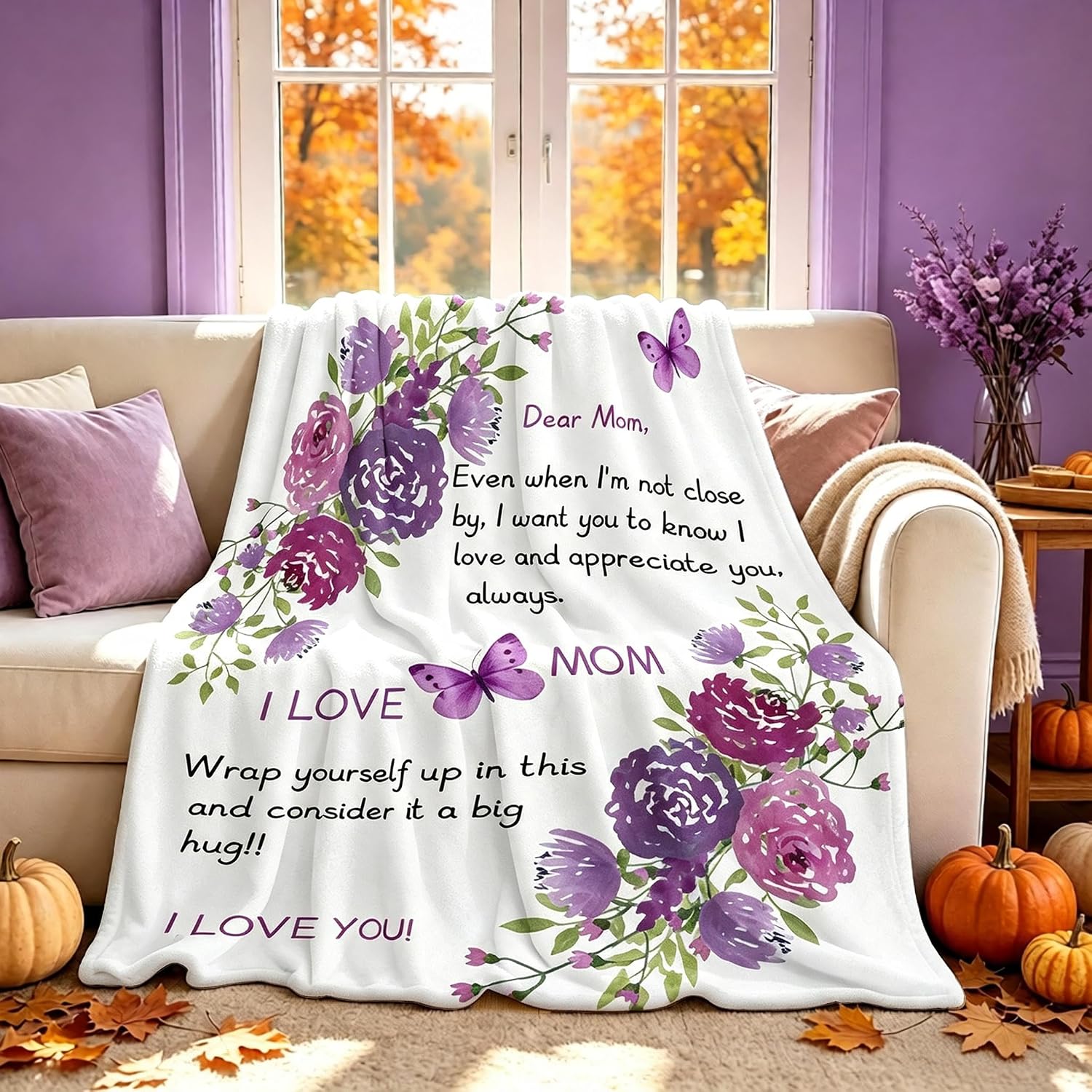 Purple Sofevaim Mom Blankets