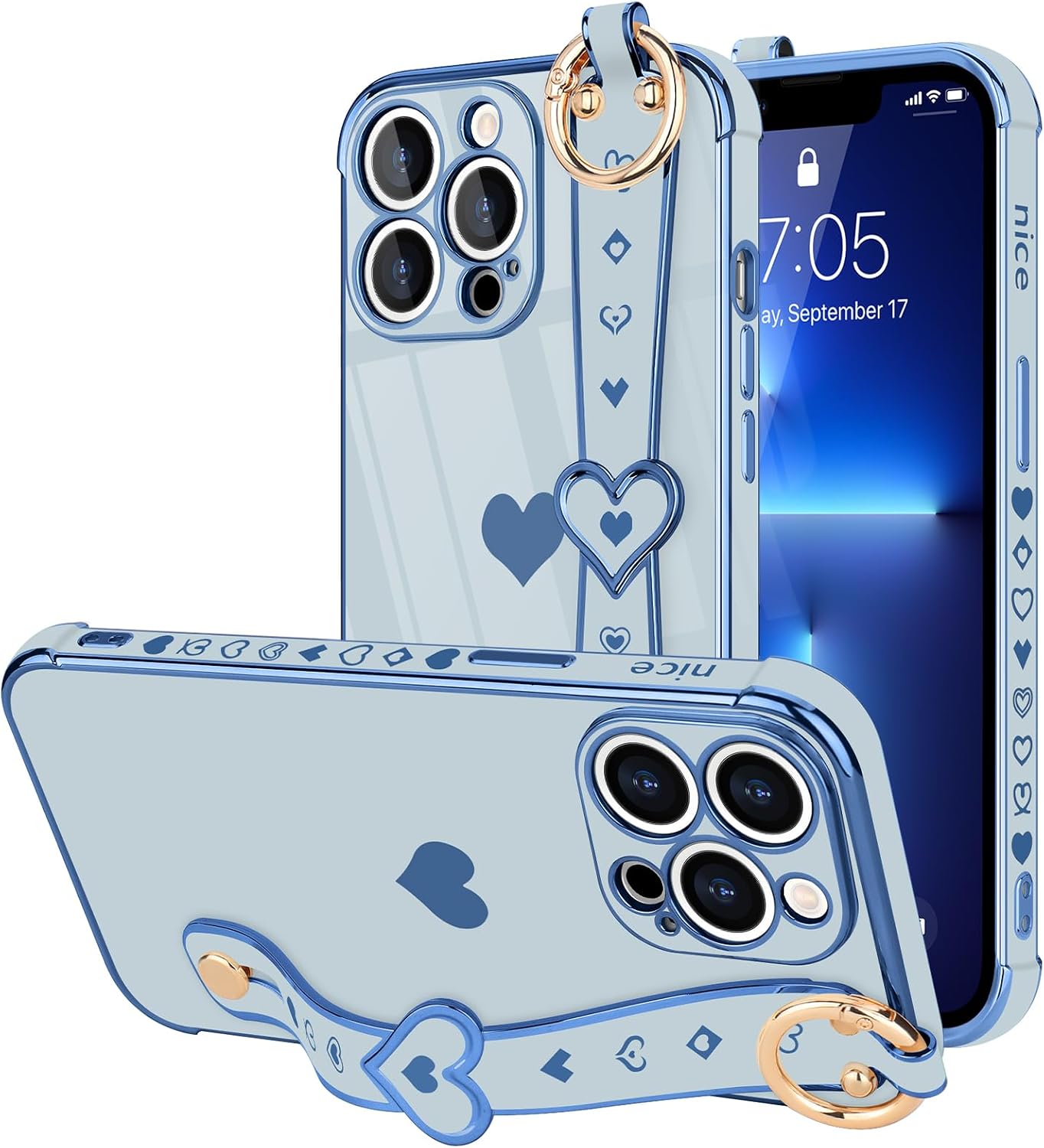 LLZ iPhone 13 Pro Cases (Sky Blue