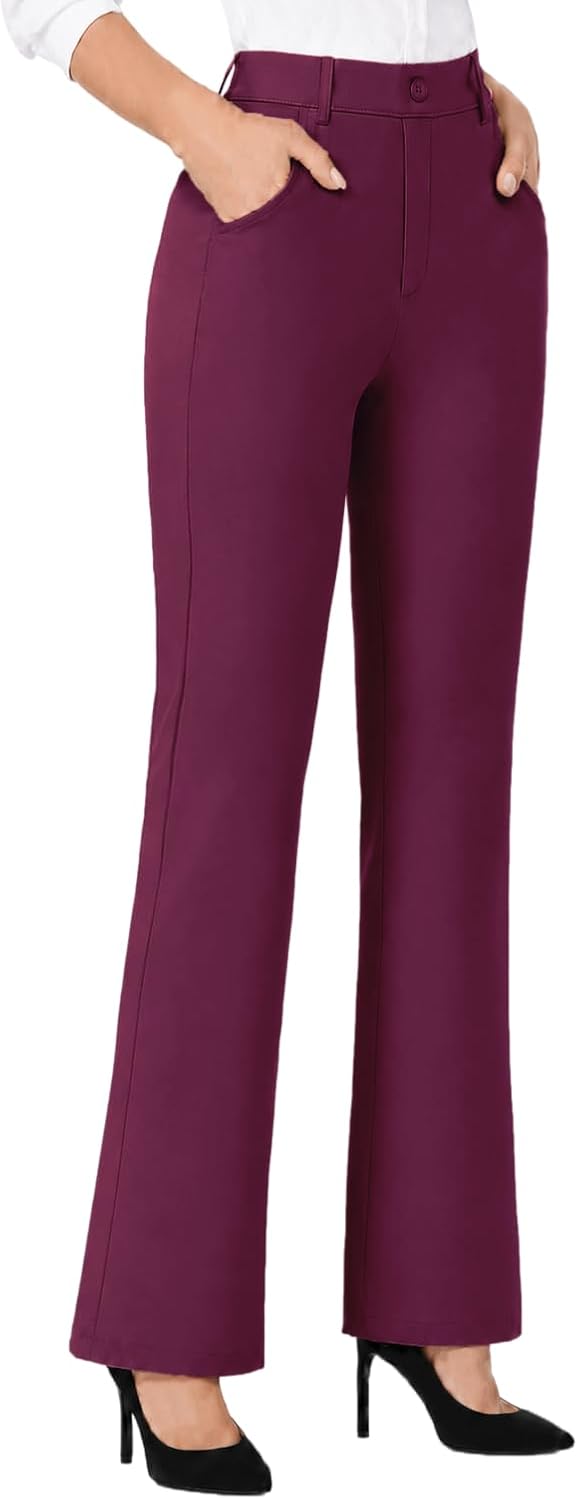 Copyleaf Stretchy Bootcut Dress Pants
