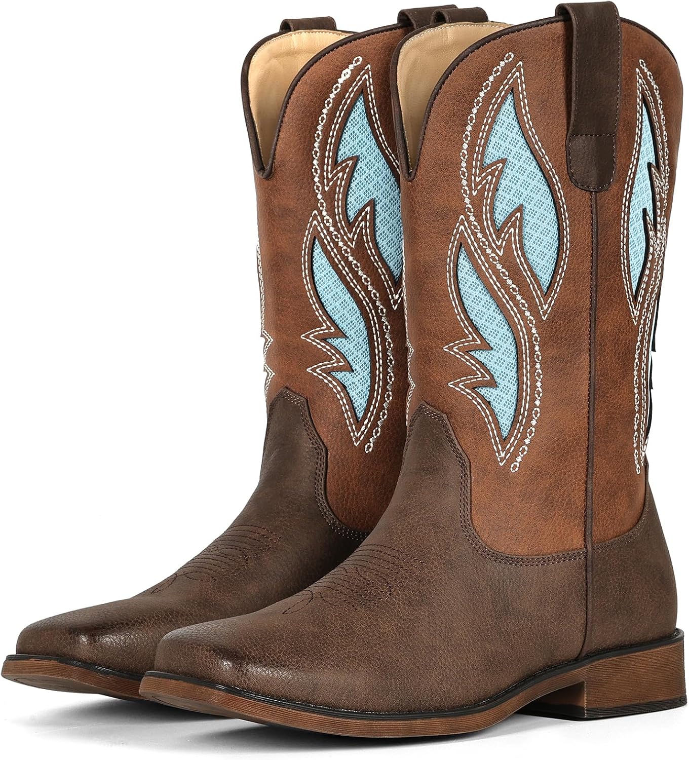 IUV Cowboy Boots (Square Toe) - Clothing, Shoes & Jewelry
