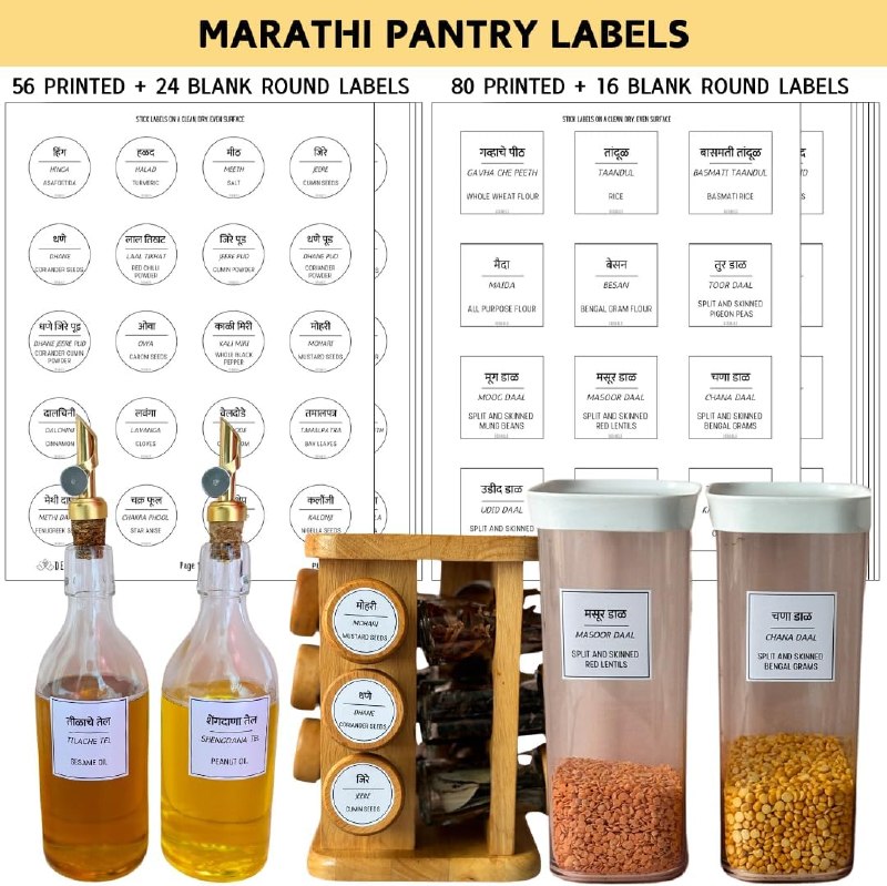 Desibels Pantry Labels
