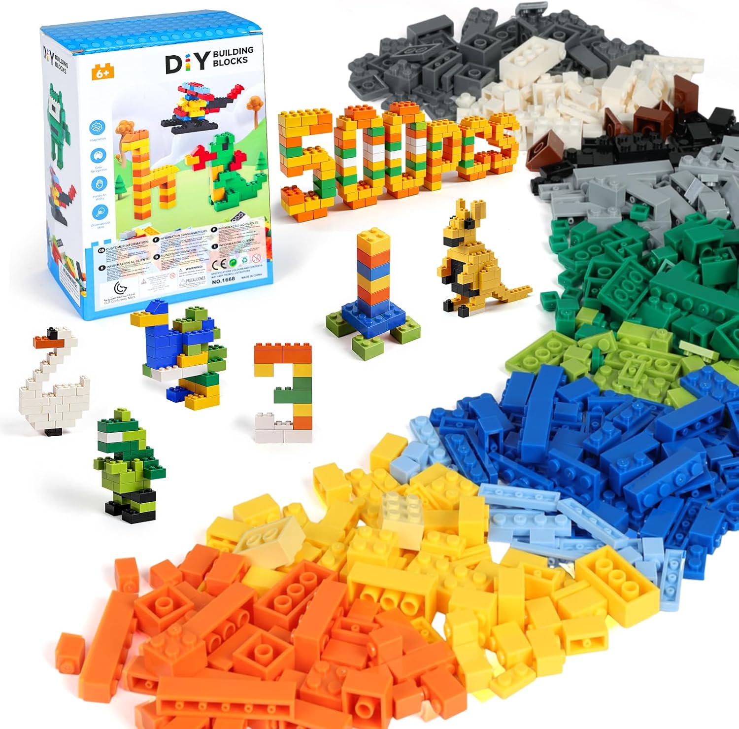 Lekebaby Classic Building Brick Sets