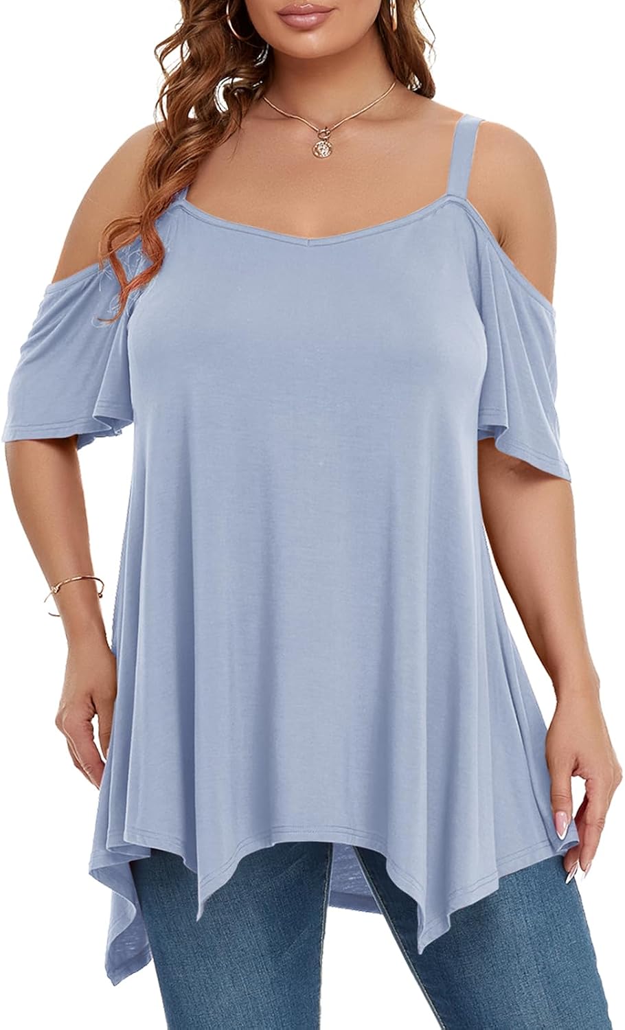 LARACE Cold Shoulder Tunics