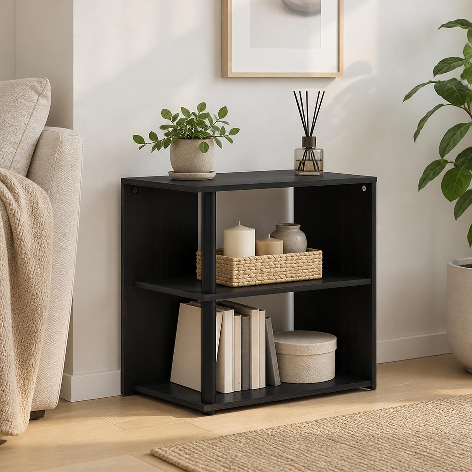 Furevol 2-Tier End Tables (Espresso) | Home & Kitchen