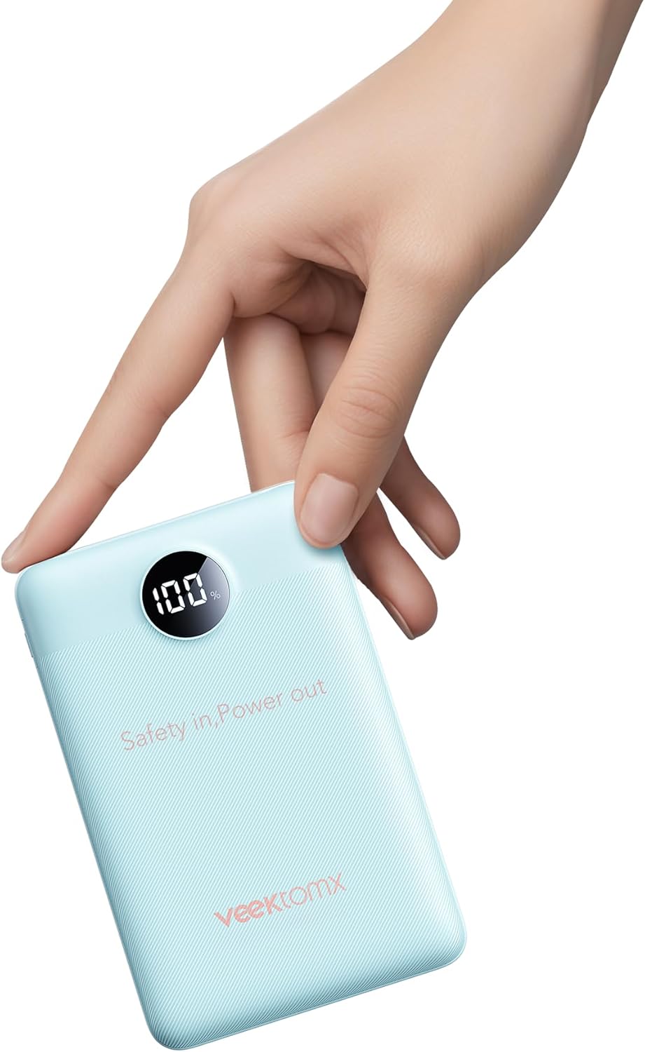 VEEKTOMX Mini Portable Charger 10000mAh, 22.5W Fast Charging Small Power Bank Slim & Lightweight Portable Phone Charger, Dual Voltage Battery Pack for iPhone/Samsung/Google/Tablet, Travel Must Haves