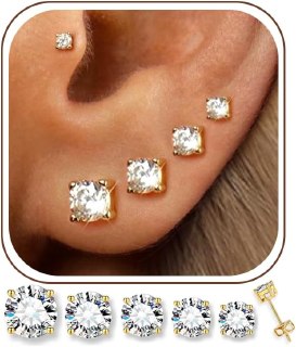 14K Gold Earring Sets