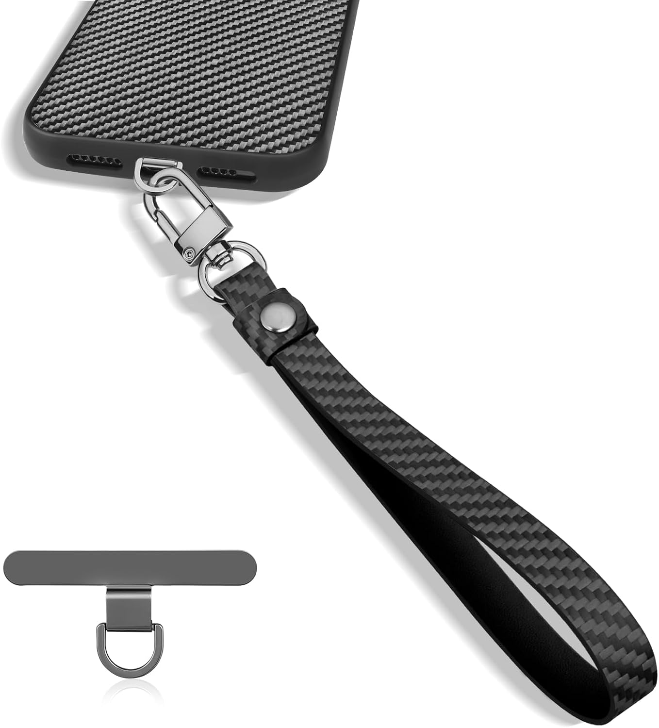 Leather Carbon Fiber Phone Straps