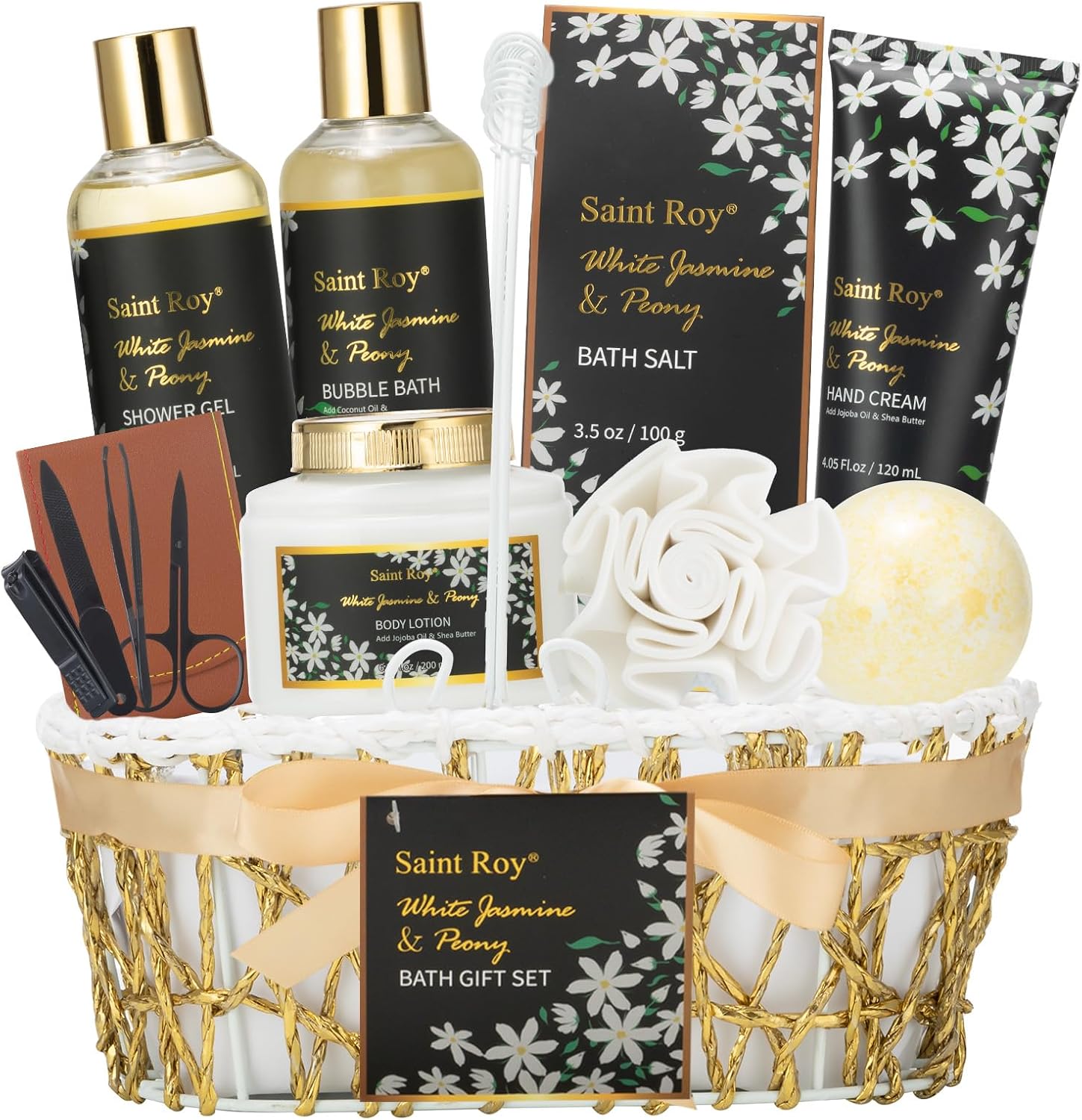 White Jasmine Spa Gift Baskets