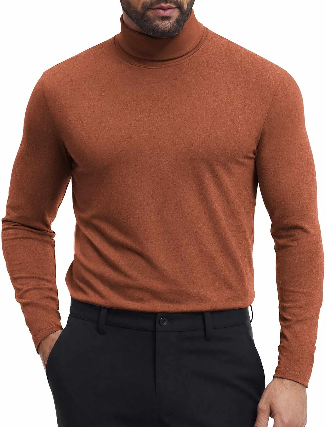 COOFANDY Mens Turtleneck Sweaters