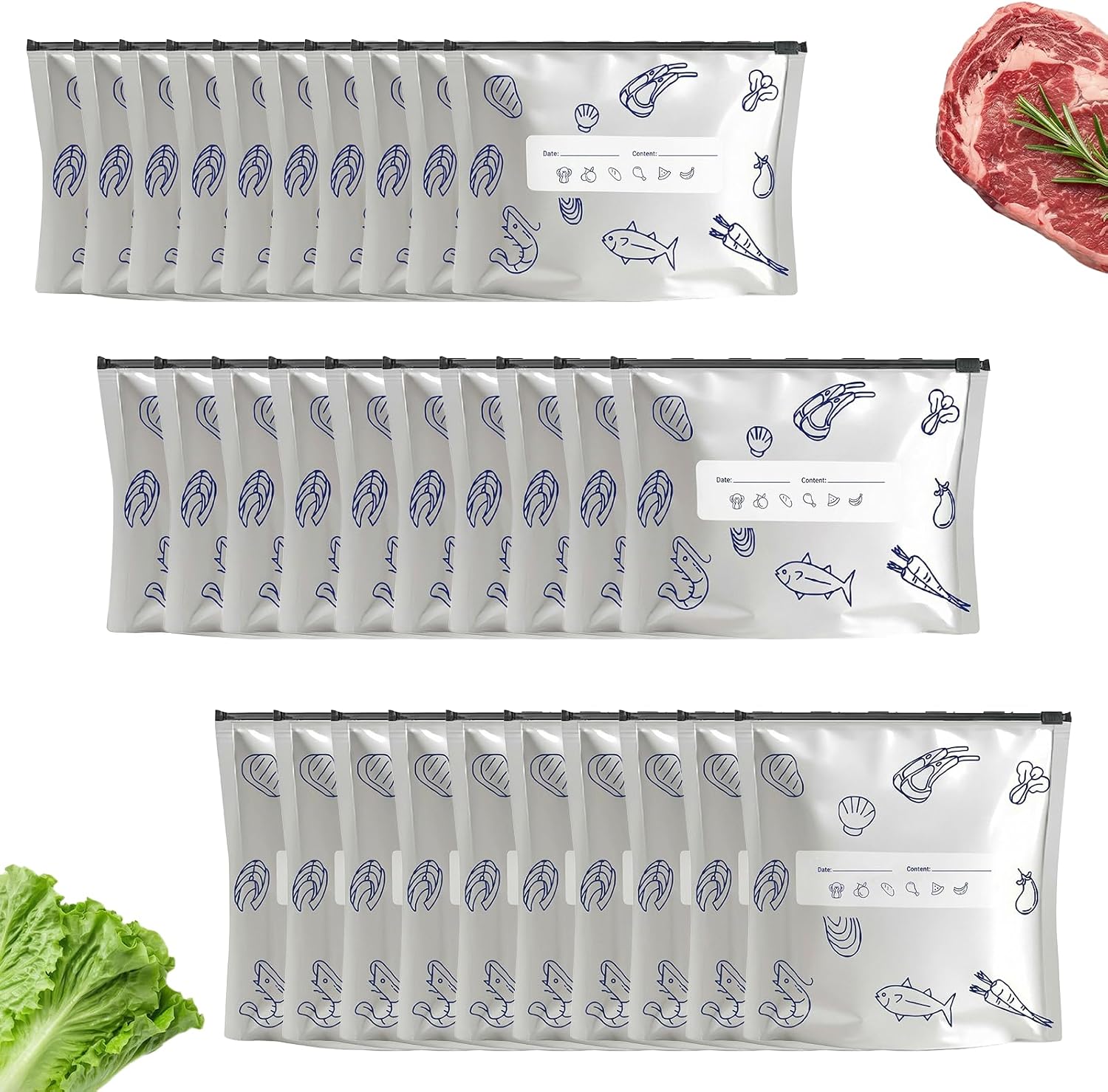 Reusable Aluminum Foil Storage Bags
